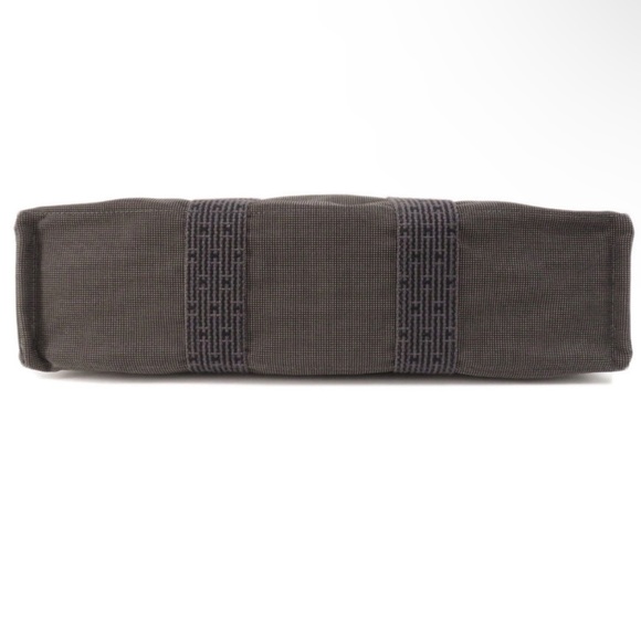 HERMES GREY Canvas Unisex TOTE - Picture 5 of 13